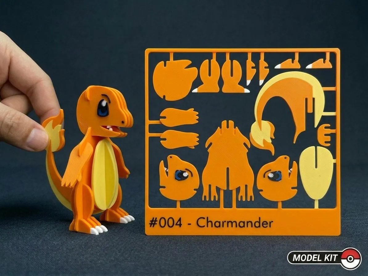 Charmander finished kit and kit card